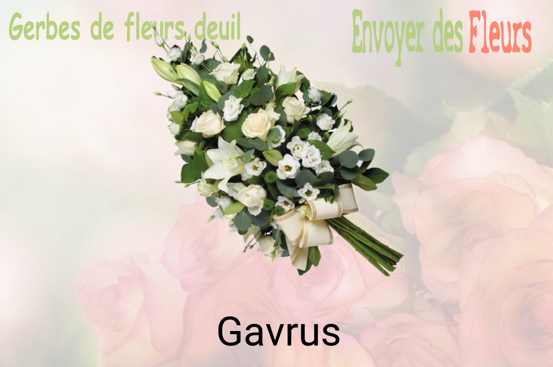 Gerbe de fleurs de deuil livrée à Gavrus